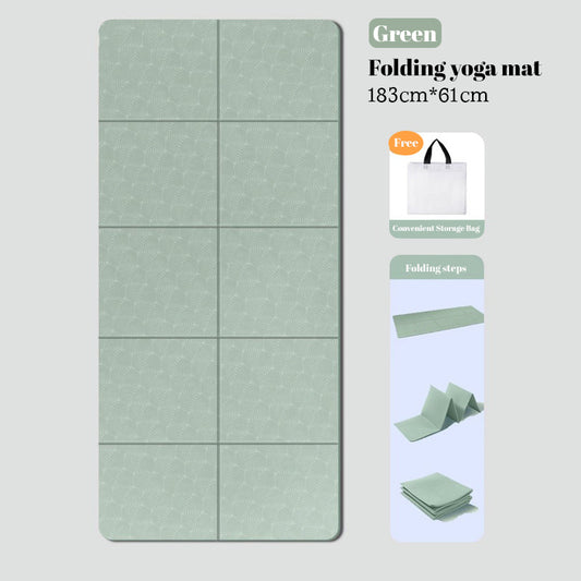 Foldable double-sided non-slip TPE yoga mat