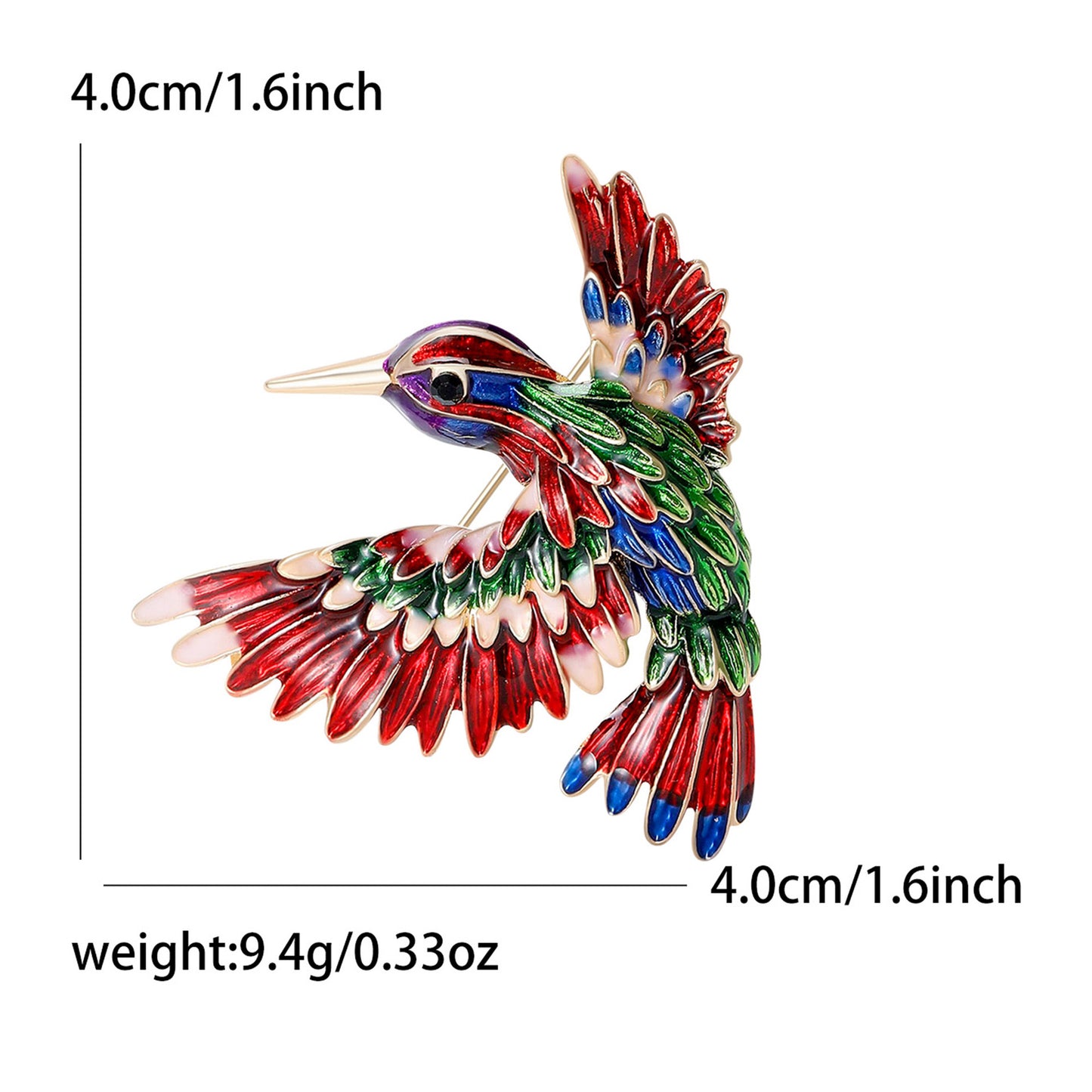 Bird brooch for women