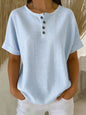 Short-sleeved striped T-shirt