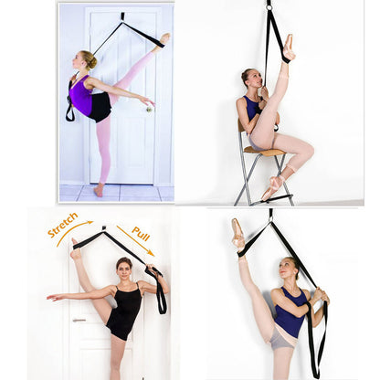 Leg Stretching Strap with Door Anchor