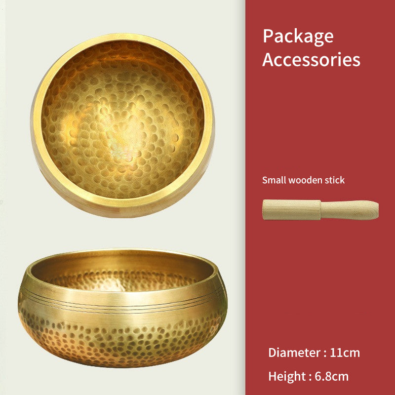 Hand-crafted Tibetan singing bowl for meditation
