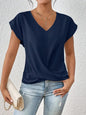 Plain V-neck T-shirt