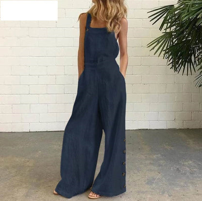 Pantalon ample à poches latérales