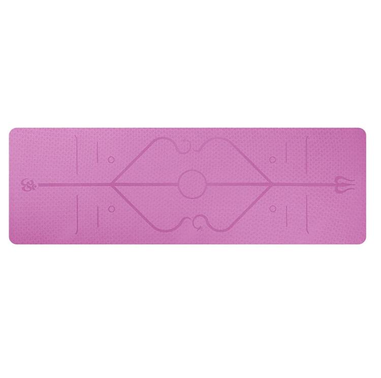 TPE Yoga Mat with Alignment Lines (Beginner)