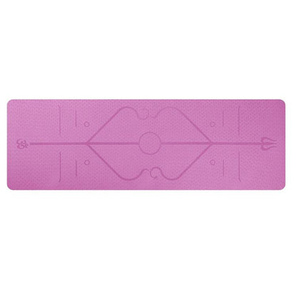TPE Yoga Mat with Alignment Lines (Beginner)