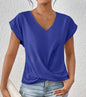 Plain V-neck T-shirt