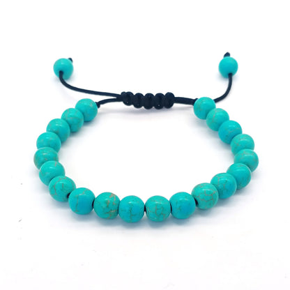 Bracelet œil de tigre 8 mm tressé ajustable