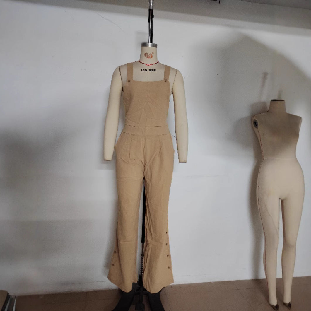 Pantalon ample à poches latérales