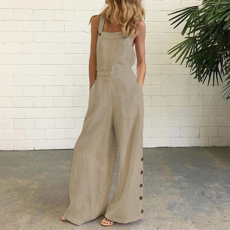 Pantalon ample à poches latérales
