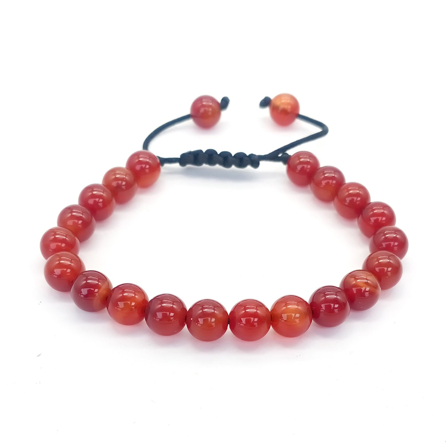 Bracelet œil de tigre 8 mm tressé ajustable