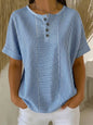 Short-sleeved striped T-shirt