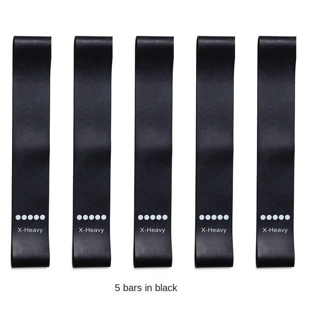 Lot de 5 bandes de résistance TPE pour le fitness et le yoga