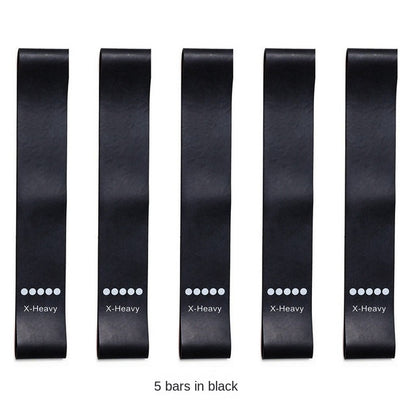 Lot de 5 bandes de résistance TPE pour le fitness et le yoga