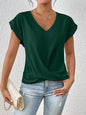 Plain V-neck T-shirt