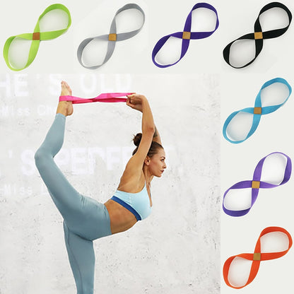 Sangle de yoga en 8 pour étirements et entraînement