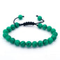 Bracelet œil de tigre 8 mm tressé ajustable