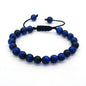 Bracelet œil de tigre 8 mm tressé ajustable
