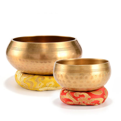Hand-crafted Tibetan singing bowl for meditation