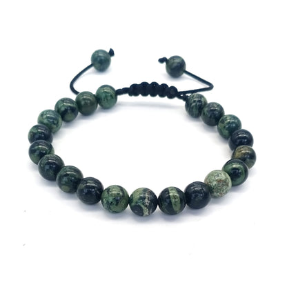 Bracelet œil de tigre 8 mm tressé ajustable