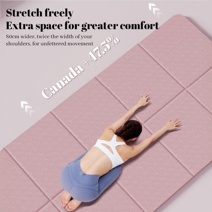 Foldable double-sided non-slip TPE yoga mat