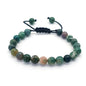 Bracelet œil de tigre 8 mm tressé ajustable