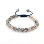Bracelet œil de tigre 8 mm tressé ajustable