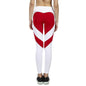 Legging de yoga taille haute à motif cœur pour femme