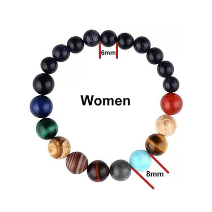 8-Planet Natural Stone Bracelet