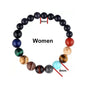 8-Planet Natural Stone Bracelet