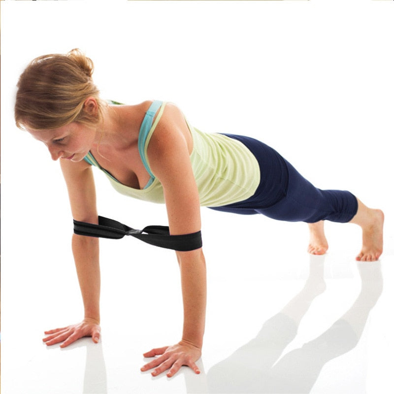 Sangle de yoga en 8 pour étirements et entraînement