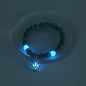 Bracelet lotus turquoise lumineux