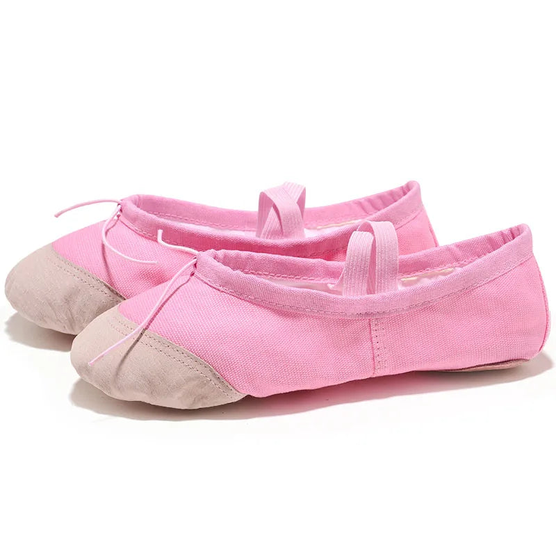 Soft canvas slippers for yoga and dance
