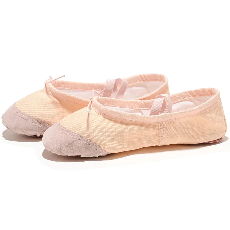 Soft canvas slippers for yoga and dance