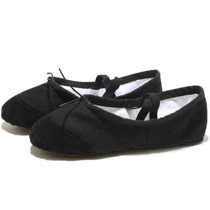 Soft canvas slippers for yoga and dance