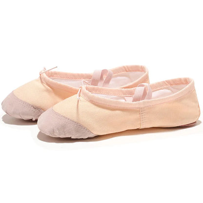 Soft canvas slippers for yoga and dance
