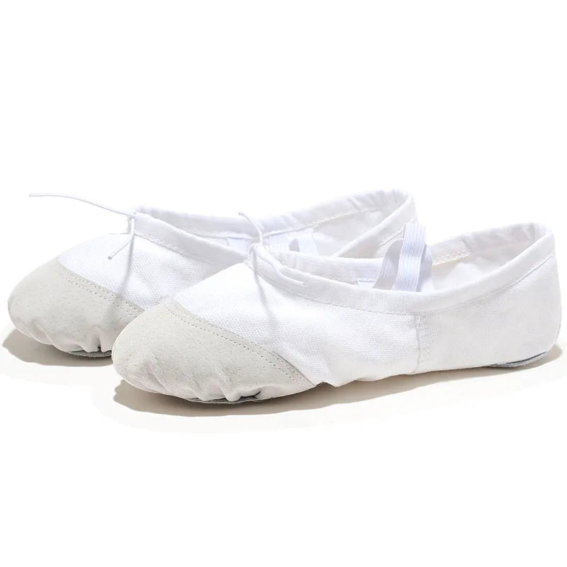 Soft canvas slippers for yoga and dance