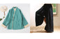 Zen Meditation Outfit for Women, Tang Style, Cotton and Linen, with Lapel Button and Modified Hanfu Style