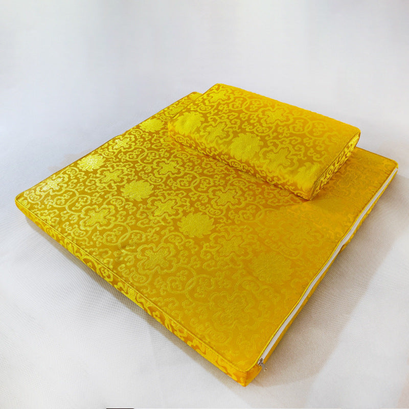 Coussin de méditation en brocart Zabuton pour la pratique zen, le culte du Bouddha et la méditation, tapis zen pour temple