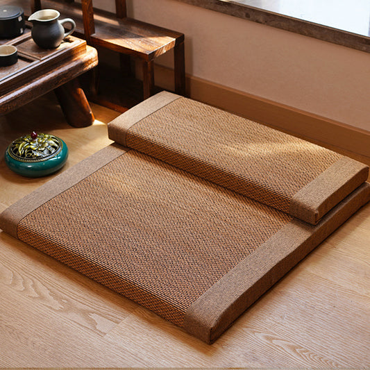 Zafu Meditation Cushion in Natural Bamboo Fiber for Zen Meditation