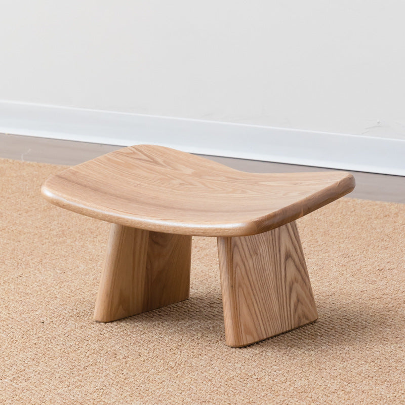 Solid wood footrest stool for zen meditation, kneeling sitting position