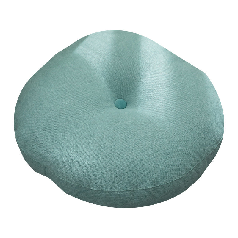 Futon épais pour salon, chambre et méditation, style nordique, avec baie vitrée.